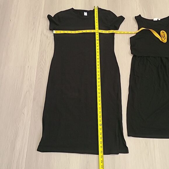 Old Navy Gap Black Dress Bundle XS stretch Classic Summer Quiet Luxury Petite - Picture 3 of 5